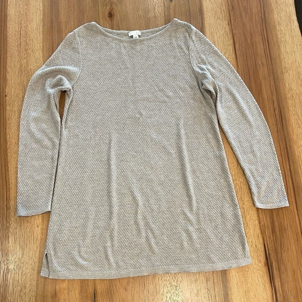 J. Jill Tan Long Sleeve Sweater